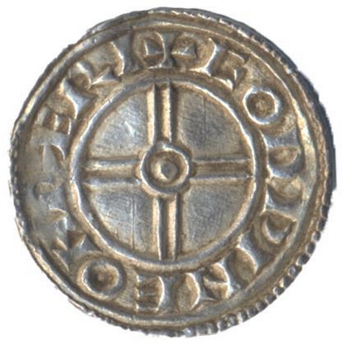 Cnut. 1029-35/6 'Short Cross' type penny from the Warwick mint, very ...