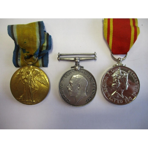 3 - Mixed range with:
1. WW1 BWM and Victory Medal to M.B.1545 W. Pardoe C.M.M. R.N.V.R.
2. WW1 BWM to 2... 