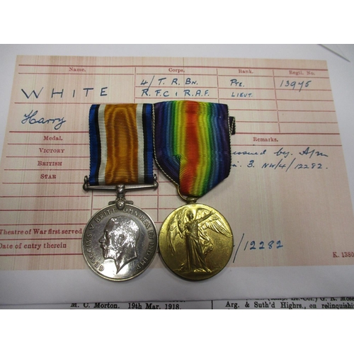 4 - WW1 range with:
1. BWM and Victory Medal to 65600 Pte H.E. Harper very fine with matching pair of mi... 