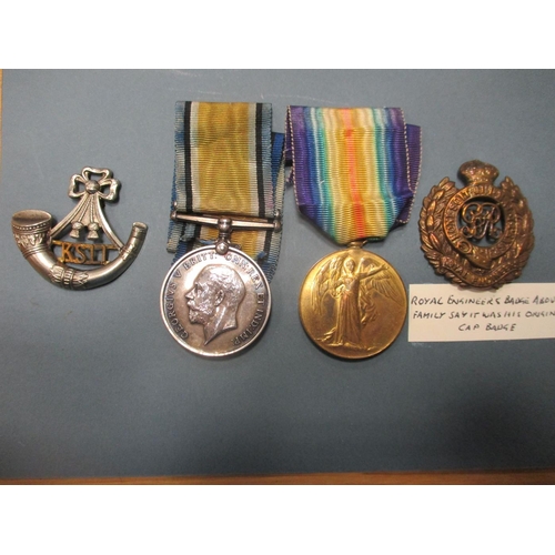 4 - WW1 range with:
1. BWM and Victory Medal to 65600 Pte H.E. Harper very fine with matching pair of mi... 