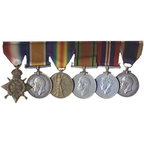 58 - 1914-15 Star trio, WW2 Defence Medal, BWM and Royal Fleet Reserve LSGC to KX.82707 (CH.A.4271) J. Sa... 