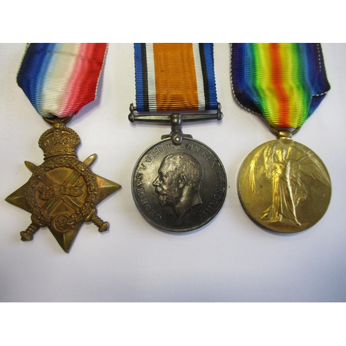 67 - 1914-15 Star trio & Memorial Plaque to 1058 Pte J.  Cloherty S. Lan R. (Joseph Cloherty on plaque) v... 