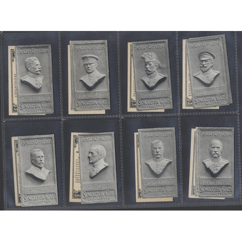 34 - Singleton & Cole. 1915 Famous officers part set in plastic sleeves, generally very good to excellent... 