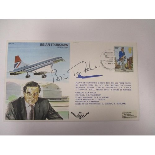 107 - Royal Air Force. Collection of typed RAF covers loose in 4 file boxes, many of which are signed, bet... 