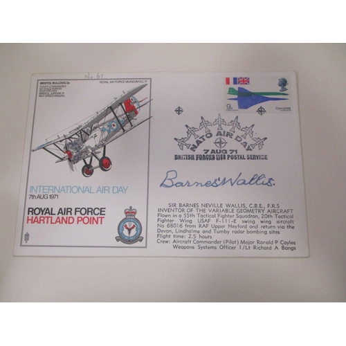 107 - Royal Air Force. Collection of typed RAF covers loose in 4 file boxes, many of which are signed, bet... 