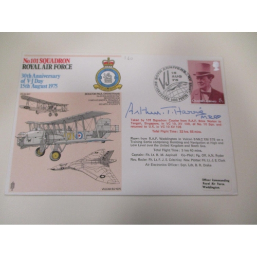 107 - Royal Air Force. Collection of typed RAF covers loose in 4 file boxes, many of which are signed, bet... 