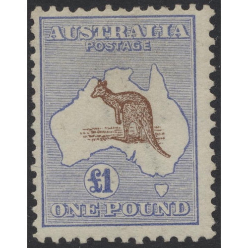 116 - Australia. Early to modern M coln in S/pages, incl 2923 Kangaroo and Map vals up to £1 , 1913 Kangar... 