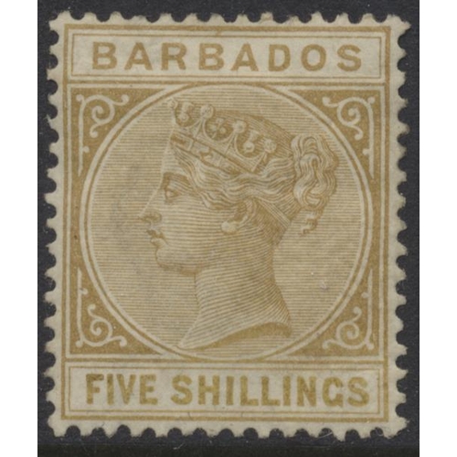 118 - Barbados. QV-QEII M/UM, in 3 SG albums, incl 1882-6 set M, with shades, 1892-03 set M, 1897-8 set M,... 