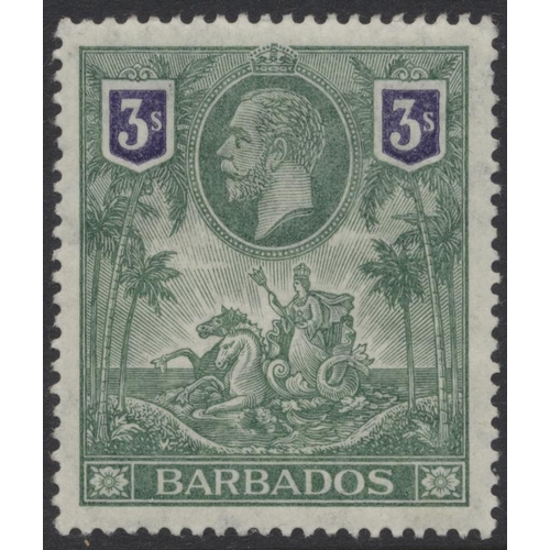 118 - Barbados. QV-QEII M/UM, in 3 SG albums, incl 1882-6 set M, with shades, 1892-03 set M, 1897-8 set M,... 