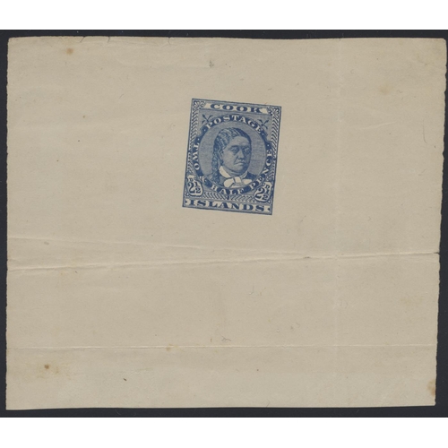 142 - Cook Is. 1893 Cousins large format Makea die proofs collection in album, in the completed designs, c... 