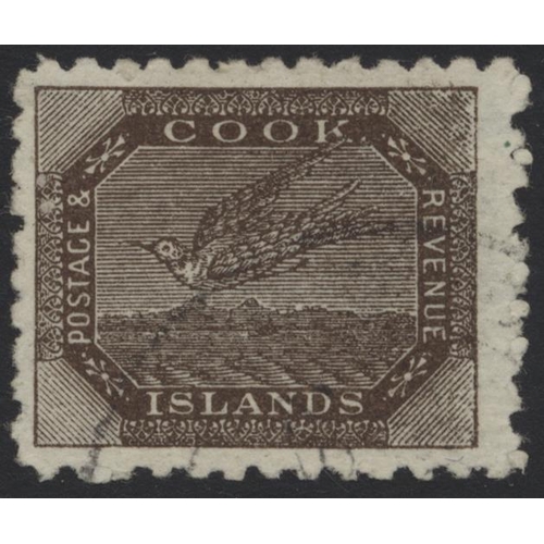 161 - Cook Is. 1902 2d deep-brown FU showing ‘no figures of value’ error with B.P.A. cert (1988). From the... 