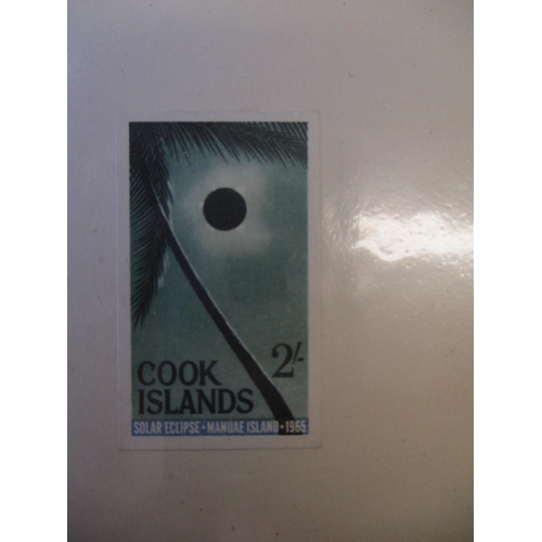 194 - Cook Is. 1960's imperf proofs, mtd on Bradbury Wilkinson cream cards, with the 1965 Solar Eclipse, o... 