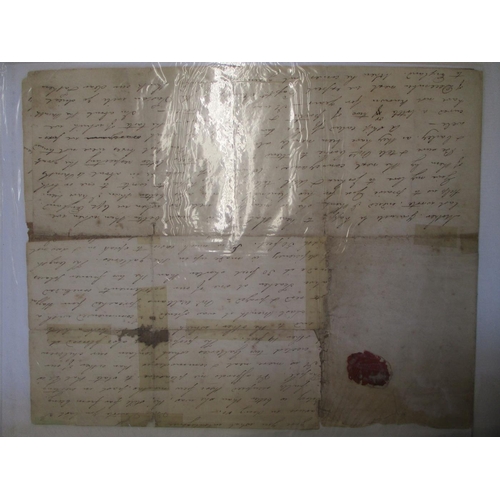 205 - Cook Is. 1832 large part letter (8 pages but missing the address panel), in poor condition, being re... 