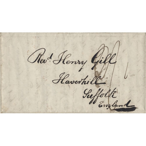 209 - Cook Is. 1859 (Sept)entire letter from George Gill in Rarotonga to his Brother Henry in Haverhill, (... 