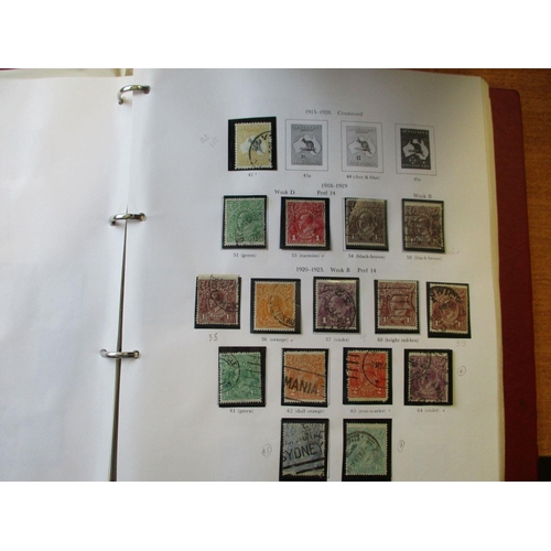 25 - World misc early to moden M/U coln in 9 stockbooks and loose, incl BC with Australia 1913 kangaroo v... 