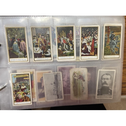 13 - Collection including loose in plastic sleeves with Ogdens Guinea golds (200) approx, Ogdens and Gall... 