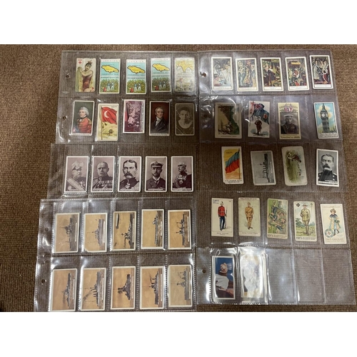 13 - Collection including loose in plastic sleeves with Ogdens Guinea golds (200) approx, Ogdens and Gall... 