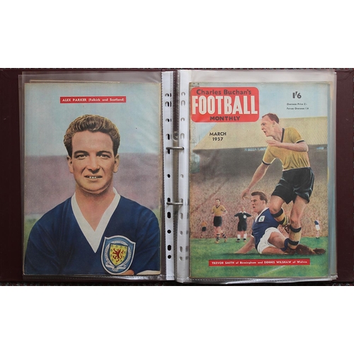 164 - Football. 6 binders of 'Football Monthly' magazines ranging from May 1955 to March 1966. (B)