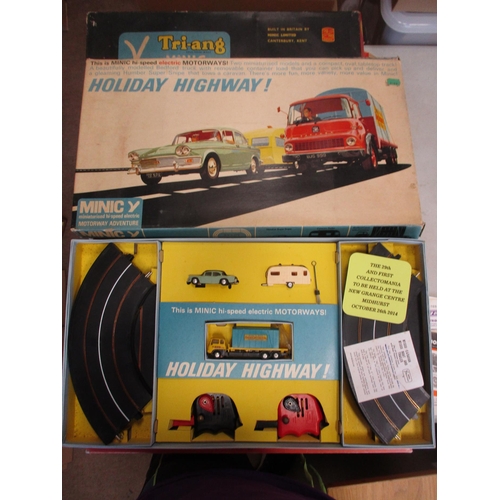 168 - Minic Motorways. Boxed sets collection including Holiday Highway No M1518, Public Transport No M/151... 