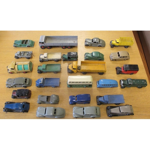 241 - Earlier unboxed collection of cars, lorries, buses etc, generally good to excellent including Dinky ... 