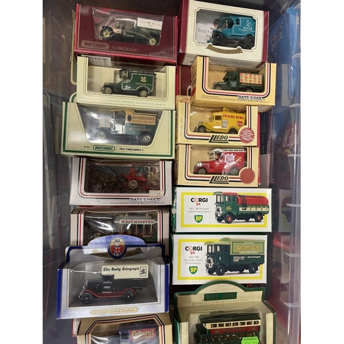 243 - Boxed collection including Corgi Classics (100), Great British Classics (20), EFE (7), Lledo Days Go... 