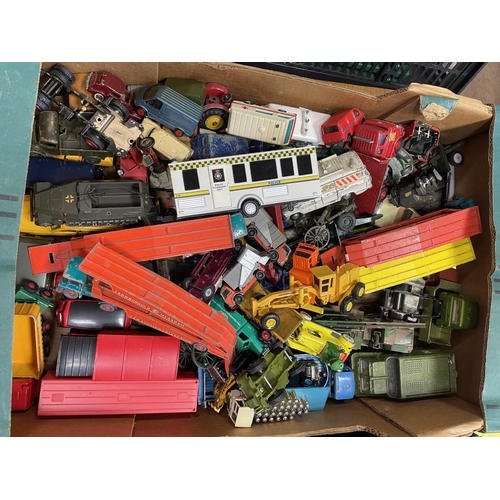 244 - Collection of unboxed die cast from 1970s onwards including, Matchbox, Corgi, Dinky, Lledo, Siku, At... 