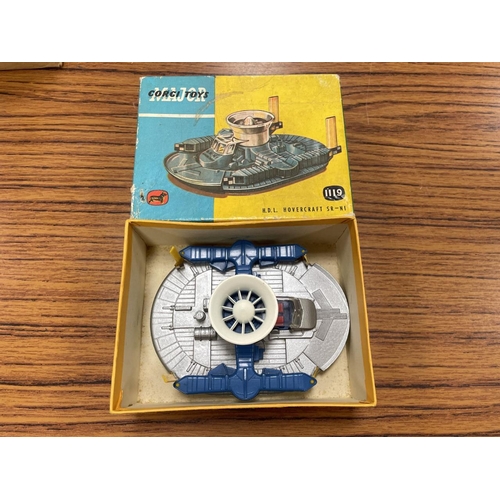 252 - Collection with boxed Corgi HDL Hovercraft SR-NI No 1119 plus unboxed range with Corgi, Dinky, Leyla... 