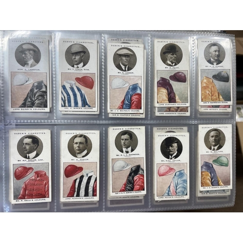 26 - Collection with multiple albums including sets with Mitchell Village Models, Ogdens Owners Racing Co... 