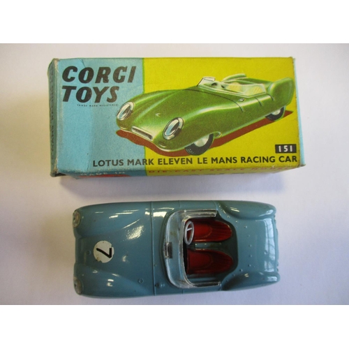 261 - Corgi. Boxed range with Police Mini Van No 448 with Policeman & dog, Rover 2000 TC No 275 white, Lot... 