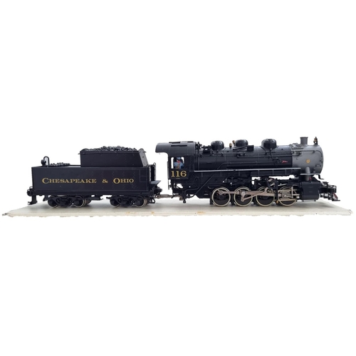 372 - Lambert Associates. OO gauge 0-8-0 C&OR black No.116 locomotive and tender, excellent in excellent, ... 