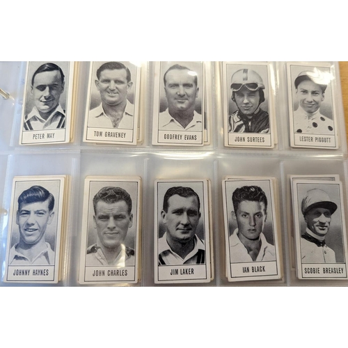 40 - Collection of complete sets in one album, generally very good condition, with Barratts 1959 Giants i... 