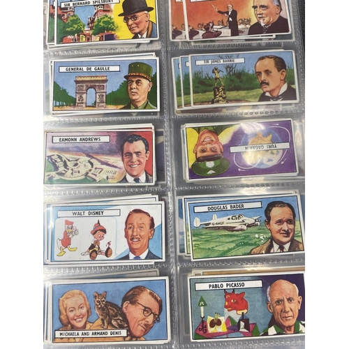 49 - Collection with 7 albums of cig cards and trade cards including sets with Churchman Association Foot... 