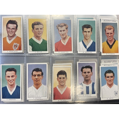 49 - Collection with 7 albums of cig cards and trade cards including sets with Churchman Association Foot... 