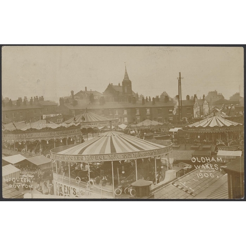 53 - Misc. coln. in large modern album of uk topo. with better cards throughout. Street scenes, events, p... 