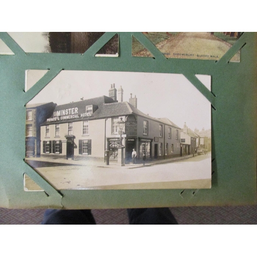 54 - Misc. coln. in old albums. Better topo. noted incl. Whittlesea, Keighley, Forest Row, Mexbro', South... 