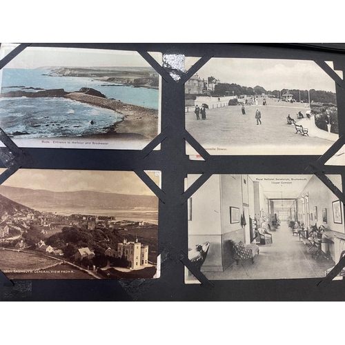 80 - Misc. coln. in album including Greeting cards, Aberystwyth, London, Lynmouth, Preston, Stafford, Ham... 