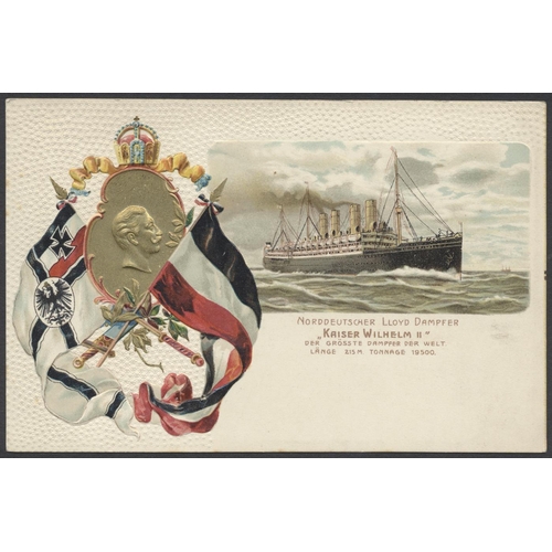 82 - Misc. coln. in modern album. Titanic 'In Memoriam' Bragg series Cornwall showing the ship, Captain S... 