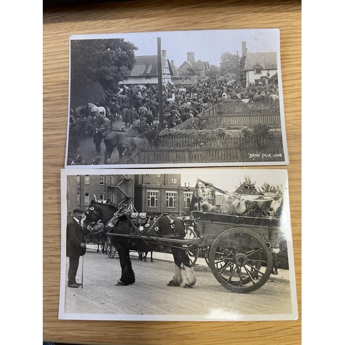 83 - Misc. coln. of loose cards with mainly photographic including 'Bron Fair'1909 and unident. horse and... 