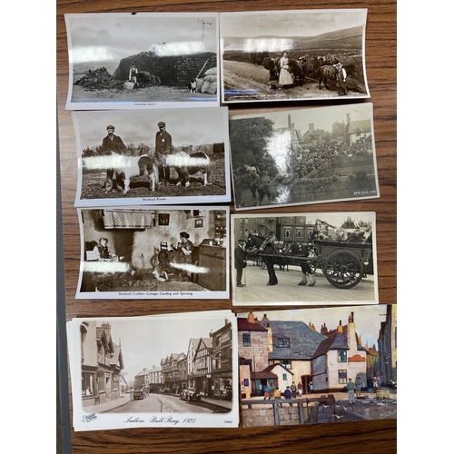 83 - Misc. coln. of loose cards with mainly photographic including 'Bron Fair'1909 and unident. horse and... 