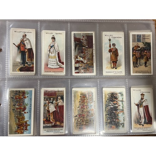 36 - Wills. 1902 Coronation Series complete set in plastic sleeves generally good. Cat. £390. (R)