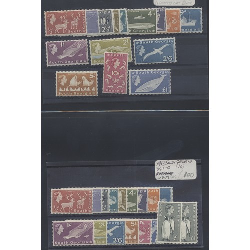 4 - BC misc QEII M/UM coln in 1 Lighthouse folder, incl Aden 1953-63 set UM, Antigua 1953-62 set UM, Bas... 