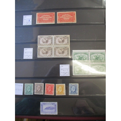 160 - Canada. Early to modern UM coln in binder incl 1897 Jubilee ½c, 5c (2), 8c, 10c, 1908 Quebec 20c, 19... 