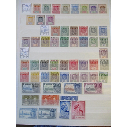 208 - Seychelles. Early to modern mint coln in stockbook incl 1890-2 Die I and II sets, 1897-1900 set, 190... 