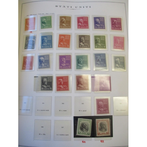 284 - United States of America. Middle to modern M coln in ptd hingeless album incl 1924 Tercentenary set,... 