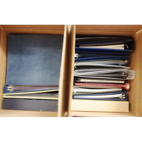 149 - Accessories. Huge accumulation of dozens empty albums & binders, also incl loose leaves, stockcards ... 