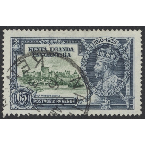 182 - Kenya Uganda and Tanganyika. 1935 SJ 65c Dot to left of Chapel flaw U. (SG 126G) (See photo) Cat £50... 