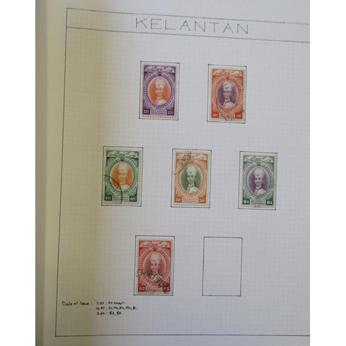 187 - Kelantan. Early U, on leaves incl 1905 12a. blue  1911-15 set 1921-28 set 1922 optd. vals tp $1 gree... 