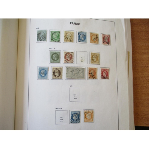 227 - France. 1849-1998 M/U coln in 2 SG Davo albums, incl 1849-52 vals to 40c U, 1853-60 vals to 80c U, 1... 