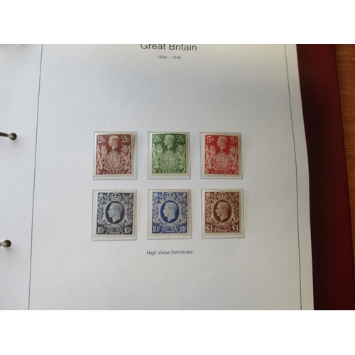 302 - QV-QEII M/U coln in 2 albums, incl 1934 Seahorse set M, 1939-48 set UM, 1948 RSW vals UM, 1951 Festi... 