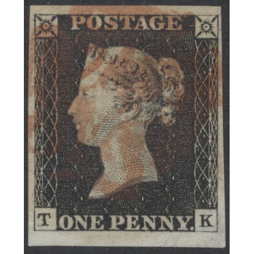 316 - 1840 1d blacks, set of plates from pl. 1a and 1b to pl.10, all superb 4 marg FU hand picked examples... 